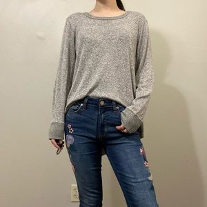 Lazy Sundays Asymmetrical back sweater